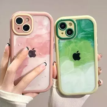 Ins Art Geometry Граффити Картина Маслом Чехол Для Телефона Для Iphone 13 12 11 Pro Max Xr Xs Max 13pro Противоударный Мягкий Бампер Прозрачный Чехол For iPhone XR