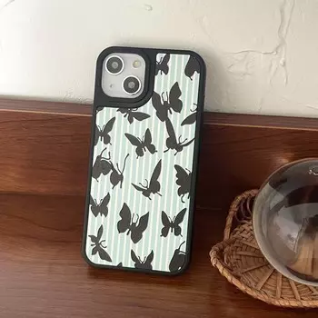 Ins бабочка милый мультяшный кожаный прекрасный защитный чехол для Iphone 14 13 11 Pro Max 12 Promax Plus мягкий силиконовый чехол для телефона for iphone 11