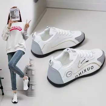 INS Белая обувь для студентов Корейский стиль Женская модная весенняя новая универсальная дышащая повседневная обувь Street Snap Модная обувь Sh303 35