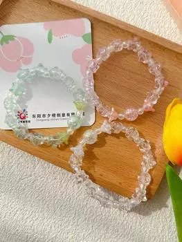 Ins браслет из бисера ручной работы милый мягкий милый студентка ручная строка A1