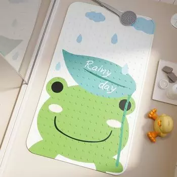 Ins Cartoon Bathroom Nonslip Mat Коврик для ног Коврик на присоске Водонепроницаемый Коврик для ванной комнаты с душем 40x70cm