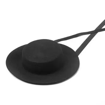 Ins Chic Classic Winter шерстяная черная плоская мода показ моды леди фетровая шляпа кепка женская панама для отдыха джазовая шляпа head size 57cm