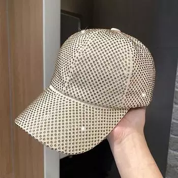 Ins Chic Осень Full Sky Star Drill Модная Красота Леди Бейсболка Женская Шапка Для Отдыха head size 57cm