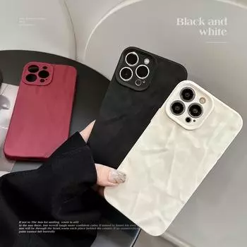 Ins Chic Силиконовый полностью покрытый мягкий гелевый резиновый чехол для телефона Защитный чехол для iPhone 15 14 11 12 13 Pro Max SE 2022 8 7 Plus X XR XS Max Модный чехол iPhone 15 чёрный