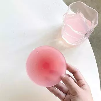 Ins Colour Gradient Acrylic Coaster Anti-slip Round Cup Pad Dining Table Placemat Cafe Decor Mug Mats