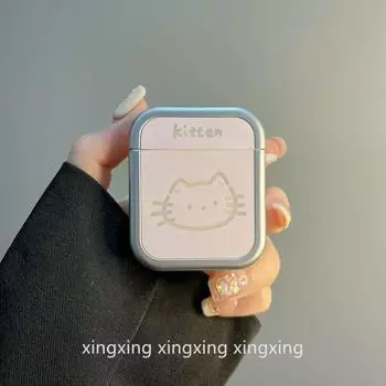 INS Cute Couple Cartoon Hollow Cat Dog for Airpodspro2 Protective Case Apple 3 Generation 4 Generation Bluetooth Headset Case airpods4 Plating Cut Out Cat [Single Shell]]