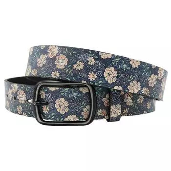 Ins Design Полный Pu Печатный Ремень, Ретро Популярный Ремень С Пряжкой 105cm чёрный