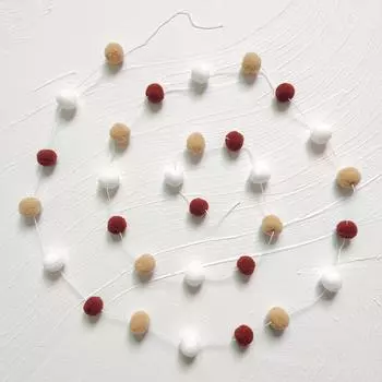 INS Детская комната Украшение Девочка Макарон Волосы Шар Подвесной Стрэнд Украшения Домашняя Вечеринка Атмосфера Украшения DIY Материалы 1pcs