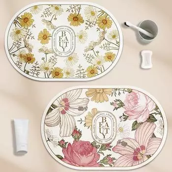 Ins Diatom Mud Bath Absorbent Mat Toilet Toilet Door Cushion Нескользящий Быстросохнущий Коврик Ковер 40*60CM