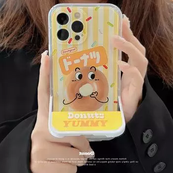 Ins Donut Sweet Smiley Cartoon, новинка 2022, чехол-держатель для телефона с подставкой для Iphone 13 12 Pro Max Xsmax 7 8 Plus 11 Promax X Xr, чехол For iphone 12promax