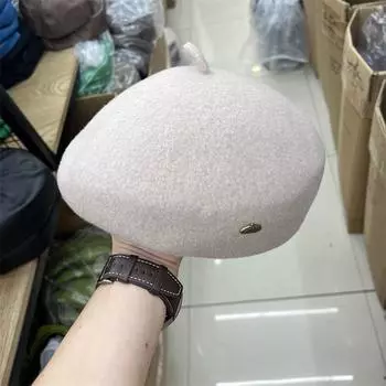 Ins Facebook шикарная зимняя классическая шерстяная беретная шапка с температурным режимом для мужчин и женщин, шляпа художника для отдыха head size 57cm