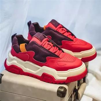 ins fashion men s shoes 2024 winter new casual shoes platform heightening white shoes Korean version trend low-top men s board shoes 39