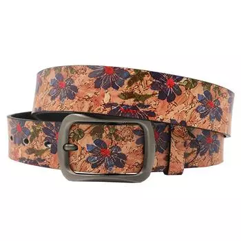 Ins Fashion Универсальный ремень из искусственной кожи с принтом Y2K Design с пряжкой 105cm хаки