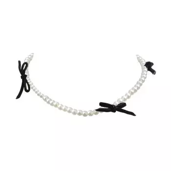 INS Female Accessible Luxury Special-Interest Design Sweet Cool Fall and Winter Pearl Pearl Neck Chain [Clavicle Fairy]]