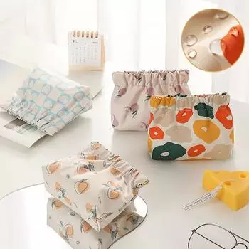 Ins гигиеническая сумка для хранения салфеток косметичка с принтом женская косметичка сумки для тампонов сумка портативный держатель для монет сумка органайзер As picture