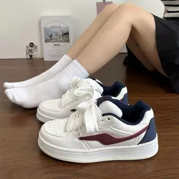 Ins high-value shoes children s original mandarin duck letter bread shoes couple s retro heightening board shoes tide 35