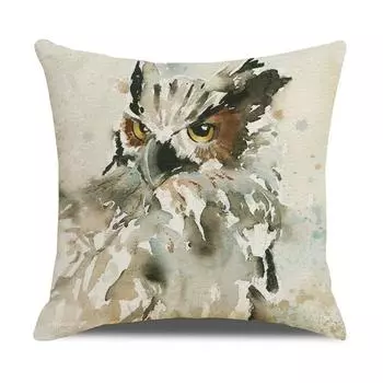 ins home small fresh cartoon animal square household items car office linen pillow cushion cover does not include pillow core 45*45cm