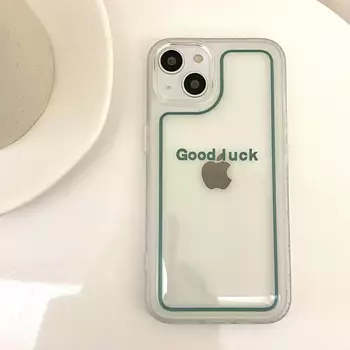 Ins Jane Good Luck Letter чехол для телефона силиконовый чехол для Iphone Xr Xsmax 11 12 13 Pro Max 14max 14pro 14 Promax Xsmax X Xr чехол for iphone x xs