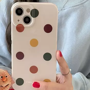 Ins Jane круглый чехол для телефона Iphone 13 12 Promax 14 Pro Max 11promax силиконовый мягкий защитный чехол для задней панели Imd Fundas For iphone 14promax