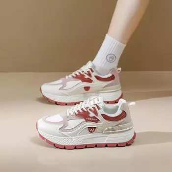 ins Korean version mesh dad shoes women s 2025 spring new breathable female student sports shoes casual shoes AD8802 35