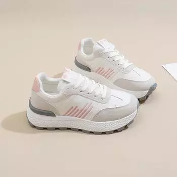 ins Korean version of the new dad shoes for women 2025 spring student running sports thick-soled heightening casual shoes for women J6101 35 чёрный