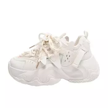 ins korean version of the new daddy shoes women s 2025 fall student running sports thick-soled heightened casual shoes 35