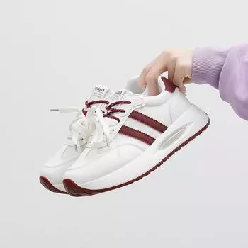 ins корейская версия новой обуви для папы, девушка 2025 весна студент бег спортивная толстая подошва усиление повседневная обувь уличный снимок 253 35