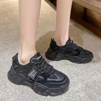 Ins Корейская версия новой папиной обуви для женщин 2024 года, осень, студенты, универсальная спортивная обувь, интернет-знаменитости, уличная повседневная обувь для детей 35