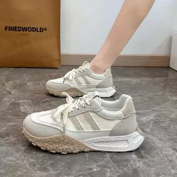 ins корейская версия новой женской обуви Forrest Gump для весны 2025 года, студенческая спортивная платформа, увеличивающая рост, повседневная обувь для женщин JCF-2608 35