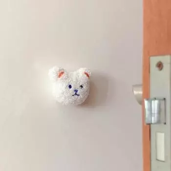 Ins Корейский медведь Детская комната Дверь Задняя ручка Бесшумная анти-столкновения Наклейка Подушка Противоударный Защитник Стены Дверной Ограничитель