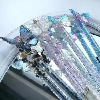 INS Красивая красочная бабочка серии Diamond Pen Нож Безопасность Дети Скрапбукинг Наклейка Резак для бумаги Девочки Express Letter Opener фиолетовый