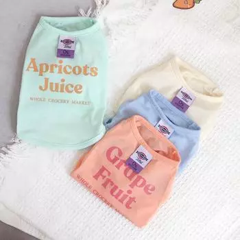 Ins Летний жилет для собак, одежда для кошек и собак, жилет с английским алфавитом, солнцезащитный дышащий жилет для собак маленьких пород Йоркшир S