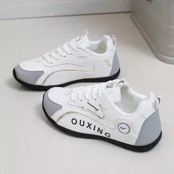 ins маленькие белые туфли студенческая корейская версия женской обуви tide 2025 весна новая универсальная дышащая повседневная обувь уличная модная обувь SH303 35