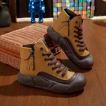 ins маленькие белые туфли студенческие корейские женские туфли tide 2025 весна новые толстые подошвы усиливающие дышащие повседневные туфли street shot L1322 35 зелёный