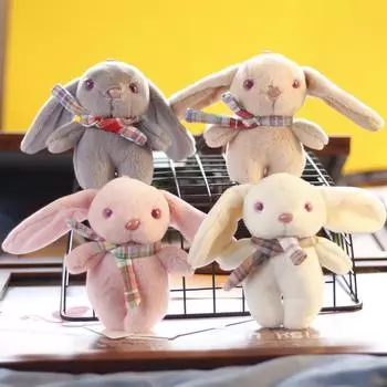 Ins Милый Маленький Кролик Подвеска Плюшевая Игрушка Кукла Мини Сумка Подвесной Брелок Кукла Кукла 14cm