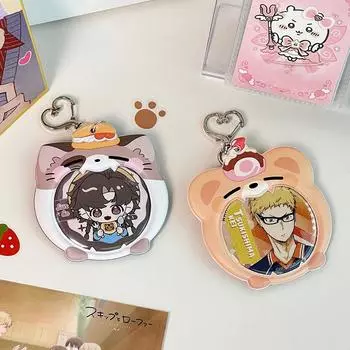 Ins милый значок конфетный мешок мультфильм животное Kpop фото защитный чехол сумка для хранения корейские канцелярские принадлежности подарок