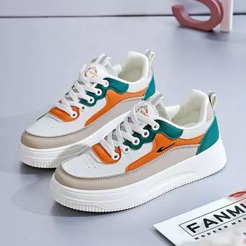 INS Модная легкая обувь Женская весенне-летняя новая студенческая повседневная женская обувь на платформе для молодых студентов Модные кожаные туфли для скейтборда 36