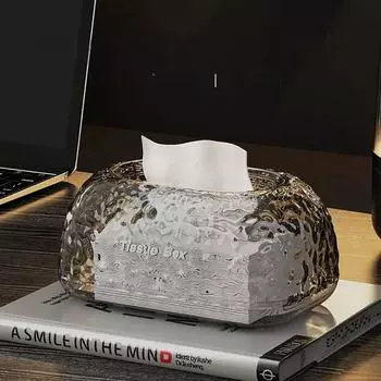 INS Нестандартная коробка для салфеток Glacier Wave Настольный органайзер для салфеток Современный диспенсер для салфеток Гостиная