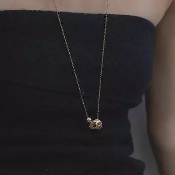 INS Niche Design ожерелье из золотых и серебряных бусин: Позолоченная 18-каратная повседневная цепочка для свитера для женщин