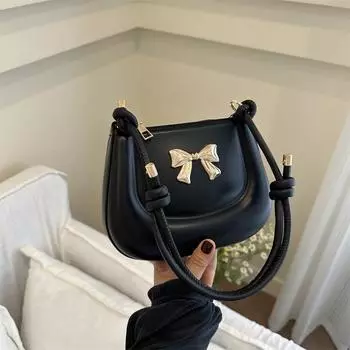 ins niche texture bag women s bag 2024 summer new versatile saddle bag foreign beautiful shoulder messenger bag белый