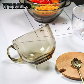 Ins Nordic Style Коричневый набор чашек для завтрака Чашка для молока Чашка для воды Чашка для овсянки Кофейная чашка Бытовая One size