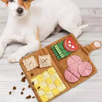 Ins Новое меню Милая собака с запахом носа Смешная игрушка Писк Мягкая игрушка Книга-симулятор для питомца Интерактивная игрушка Фотореквизит для подарков на день рождения