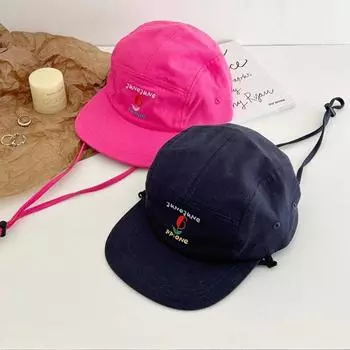 Ins Новые бейсболки с вышитыми буквами и шнурком, летняя и осенняя мода, универсальные нишевые хип-хоп-шляпы для мужчин и женщин 56-58cm розы красного