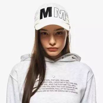 Ins Новые модные бейсболки с вышитыми буквами и мягким верхом для женщин, летние тонкие солнцезащитные уличные трендовые универсальные шляпы в стиле хип-хоп 56-58cm белый