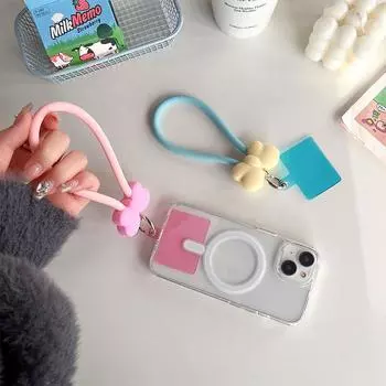 Ins Pearl Phone Straps Charm Handmade Бусины Цепочка Универсальный Чехол для Телефона Анти-Падение Браслет Пряжка Подвеска для Телефона Подарок Девочке