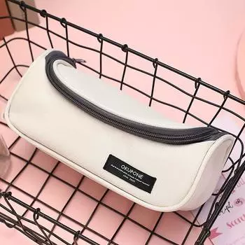 INS Pillow Winter Melon Pen Bag Large Capacity Pencil Case Stationery Organizer Storage Bag For School Office Students Gift белый