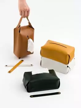 Ins Популярный Подвесной Чехол для Коробки салфеток из Искусственной Кожи Автомобильный Держатель Boite Mouchoir Бумага белый