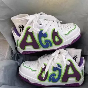 Ins Повседневная обувь для доски Туфли на толстой подошве Пара кроссовок 36