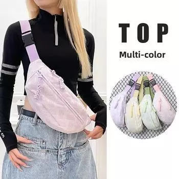 Ins Повседневная сумка через плечо Летняя женская сумка-мессенджер Уличная трендовая сумка для мобильного телефона Персонализированная маленькая сумка Портативная сумка фиолетовый