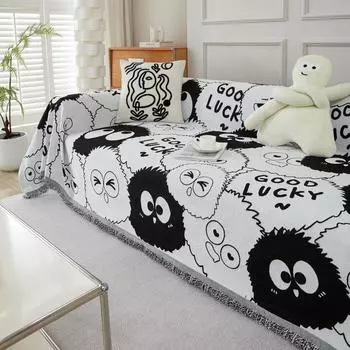 INS простой мультяшный диван-полотенце синель, не царапающий чехол для дивана, ткань для четырех сезонов, универсальный чехол для дивана, чехол для дивана 180X130